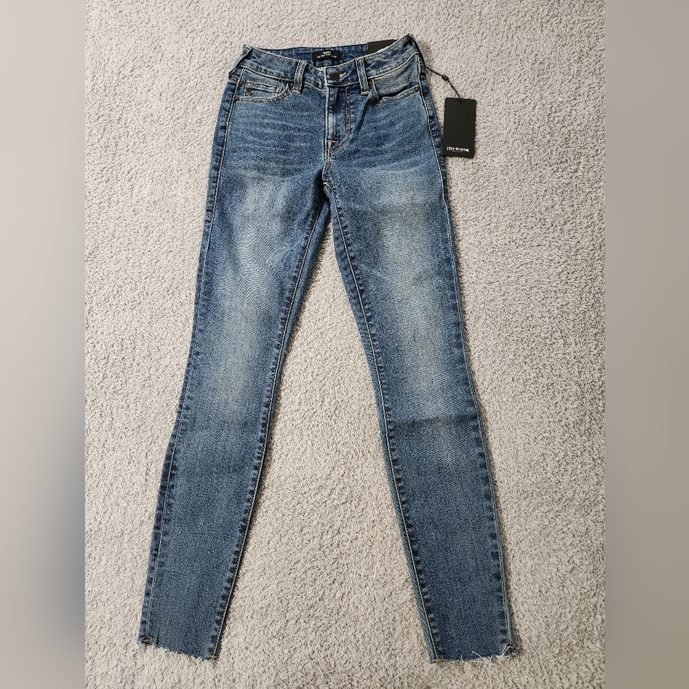 True Religion Raw Hem Skinny Jeans
